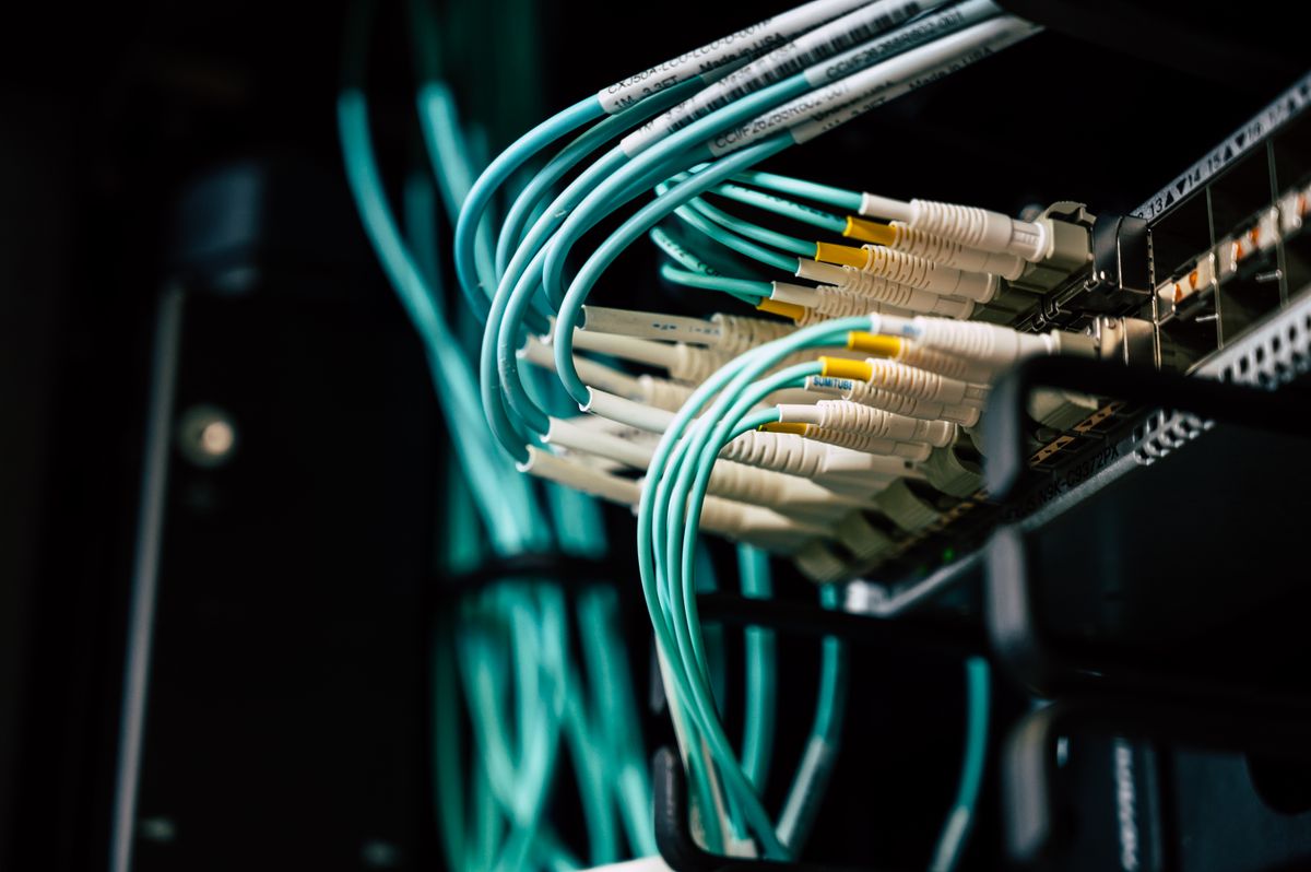 Reference photograph of cable connections at a patch panel